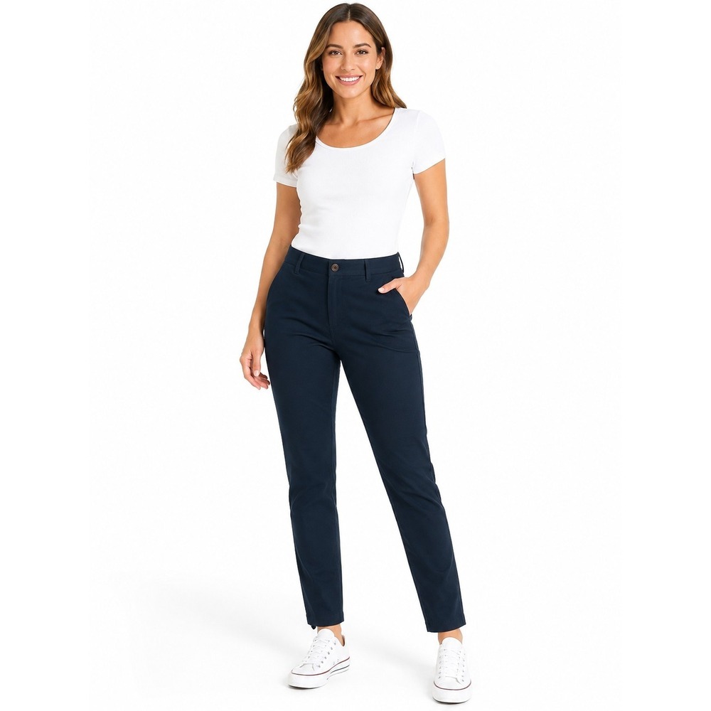 New Old Navy High Rise Skinny Adjustable Waist Womens Size 2 Tall Workwear